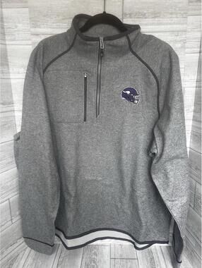 Cutter & Buck Men's XL Baltimore Ravens Stealth Quarter-Zip Pullover NWT